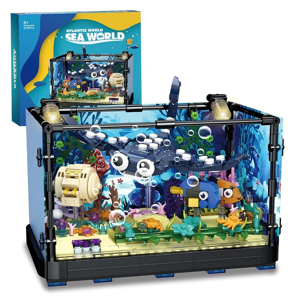 Marine Aquarium Cube - 어항 조립 세트 - 해양 수족관
