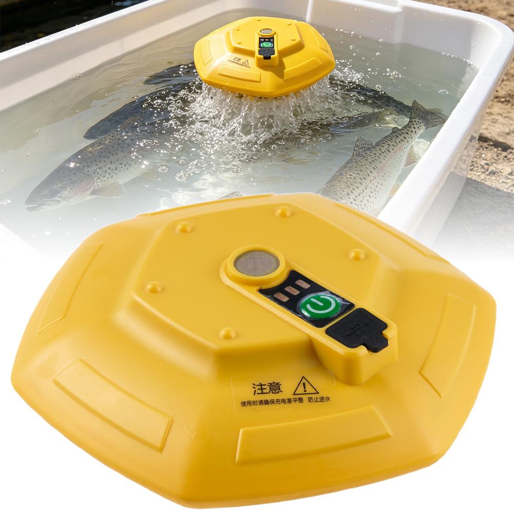 Marine Fish Tank - 휴대용 수상 어항 산소 펌프, 3000mAh
