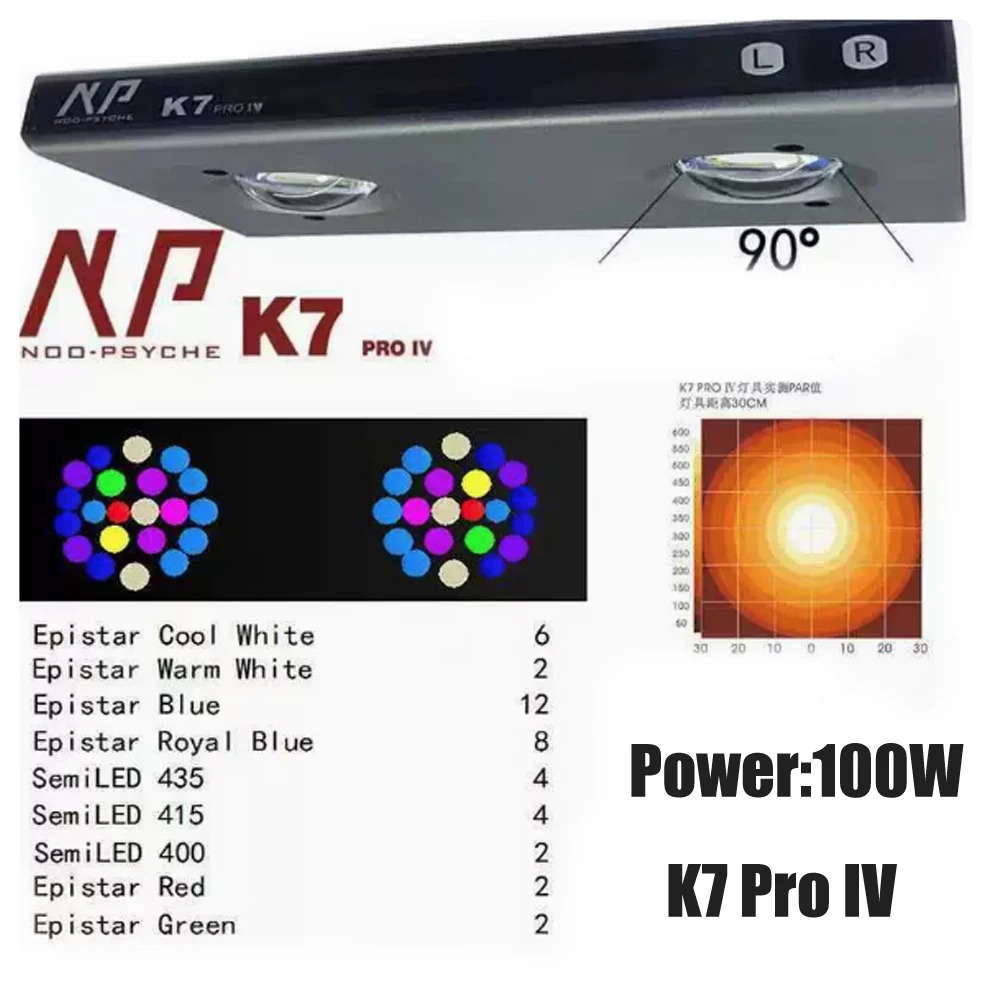 Reef Aquarium - 노푸시 NP K7Pro IV 100W 앱