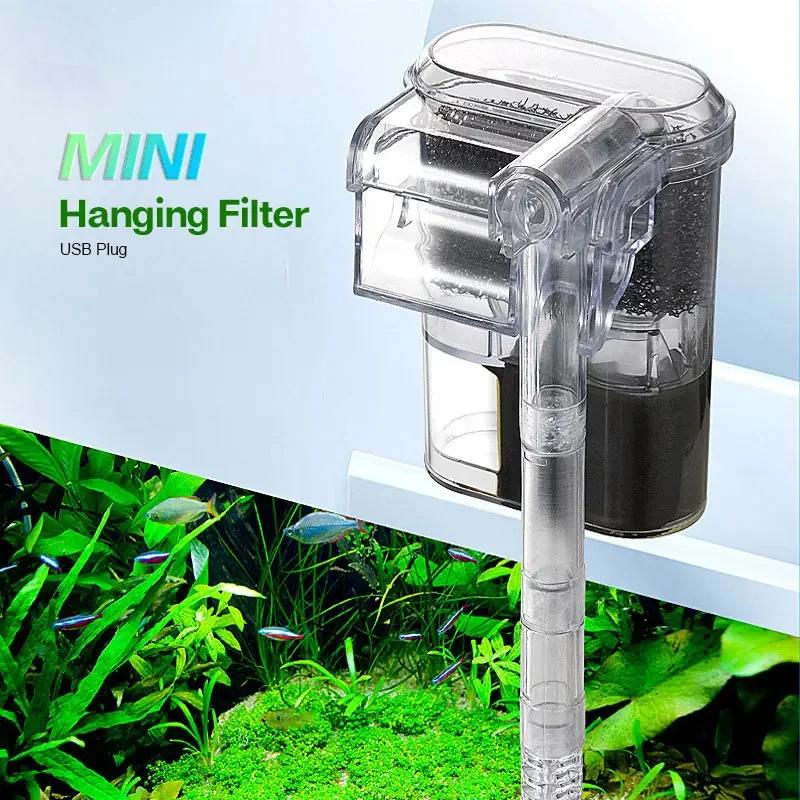 새로운 어항용 걸이식 필터, 미니 필터, USB, 2. - Reef Tank Filter 리뷰 및 가격