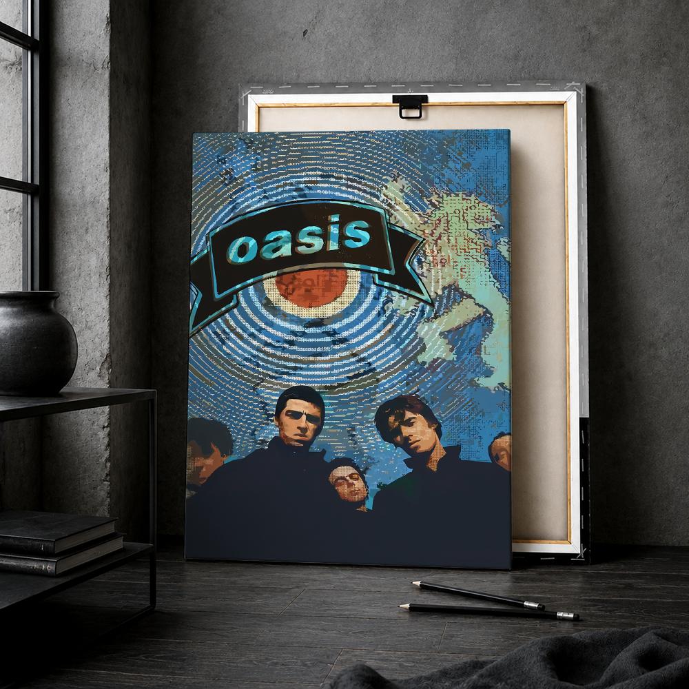 오아시스(Oasis) 록 밴드 앨범, 액자에 넣어 벽에 - Live Rock 리뷰 및 가격