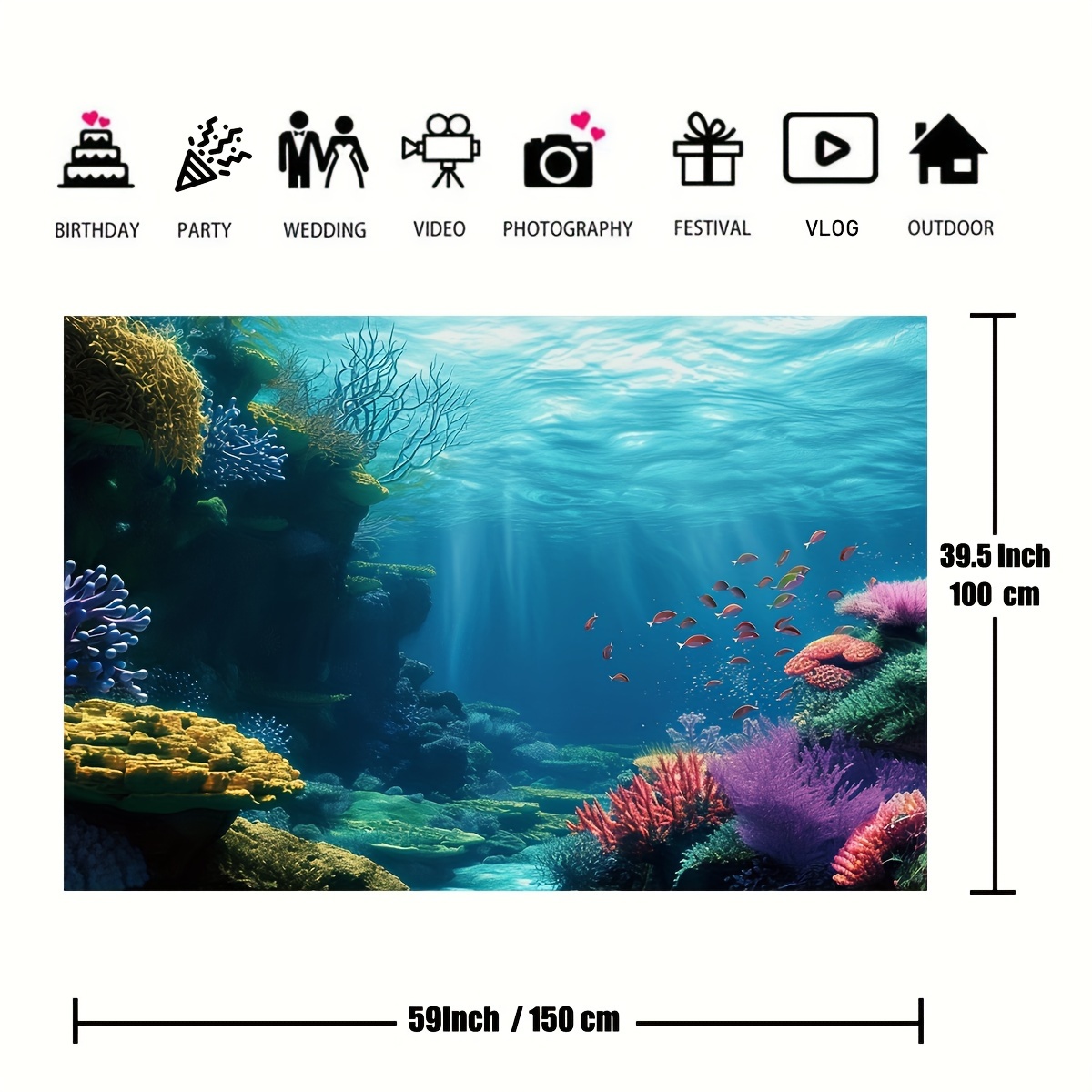 수중 산호초, 물고기, 바다 풍경을 담은 2D 평면 태 - Marine Coral 리뷰 및 가격